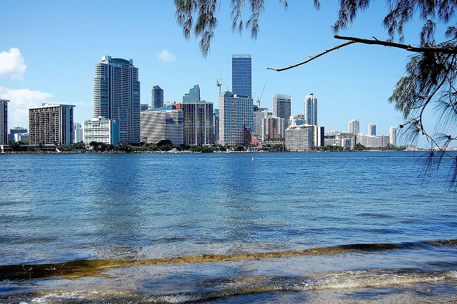 miami, ocean, florida, beach, tourism, destination, sea, water HD wallpaper