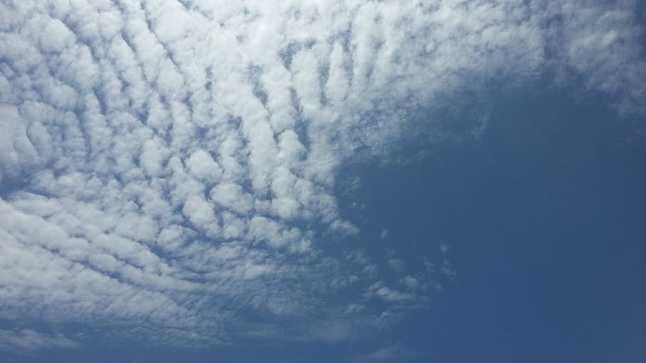 sky, blue sky, white cloud, cloud - sky, cloudscape, scenics - nature HD wallpaper