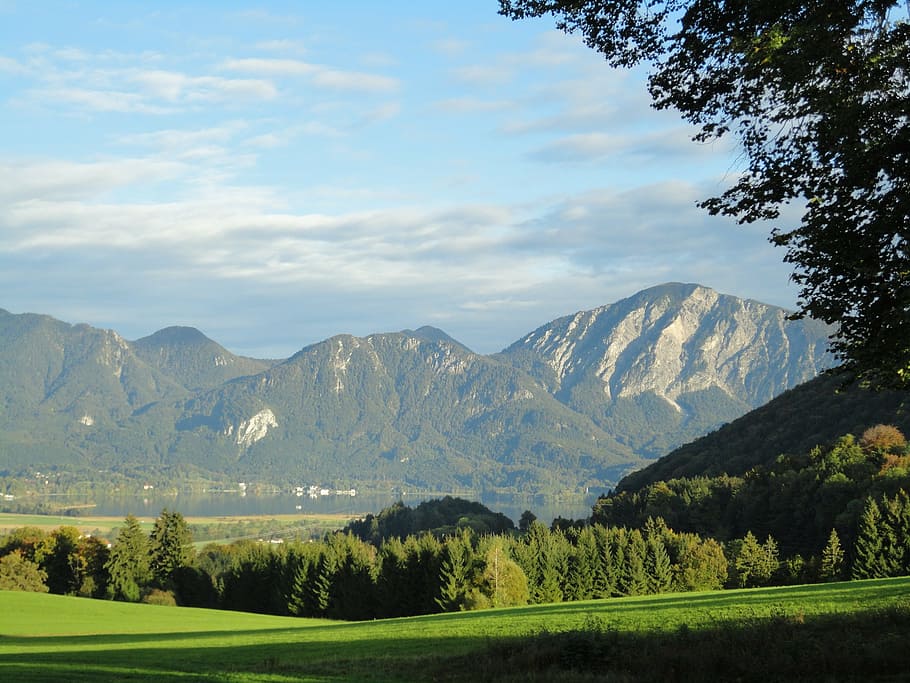 mountains, glentleiten, sky, clouds, horizon, reported, graze HD wallpaper
