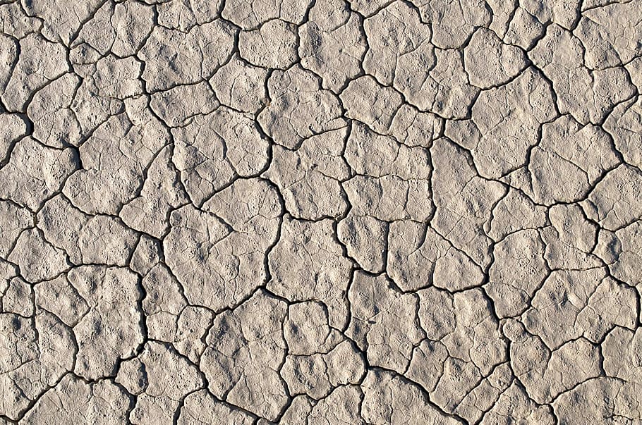 dried up soil, crack gray flooring, rock, ground, cracks, desert