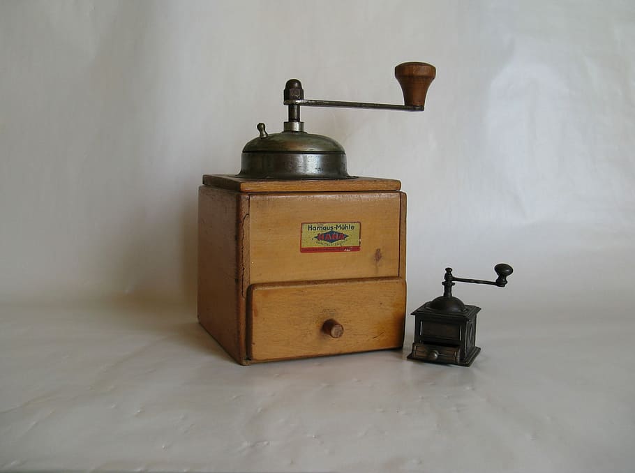 Grinder, Coffee, Crank, Mill, Old, historically, antique, nostalgia HD wallpaper
