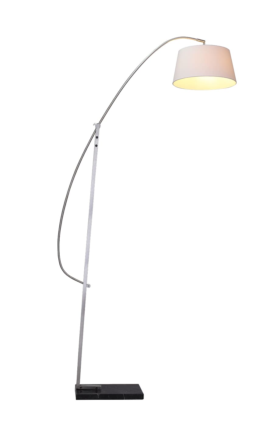 luminaire, column, lighting, copy space, white background, single object HD wallpaper