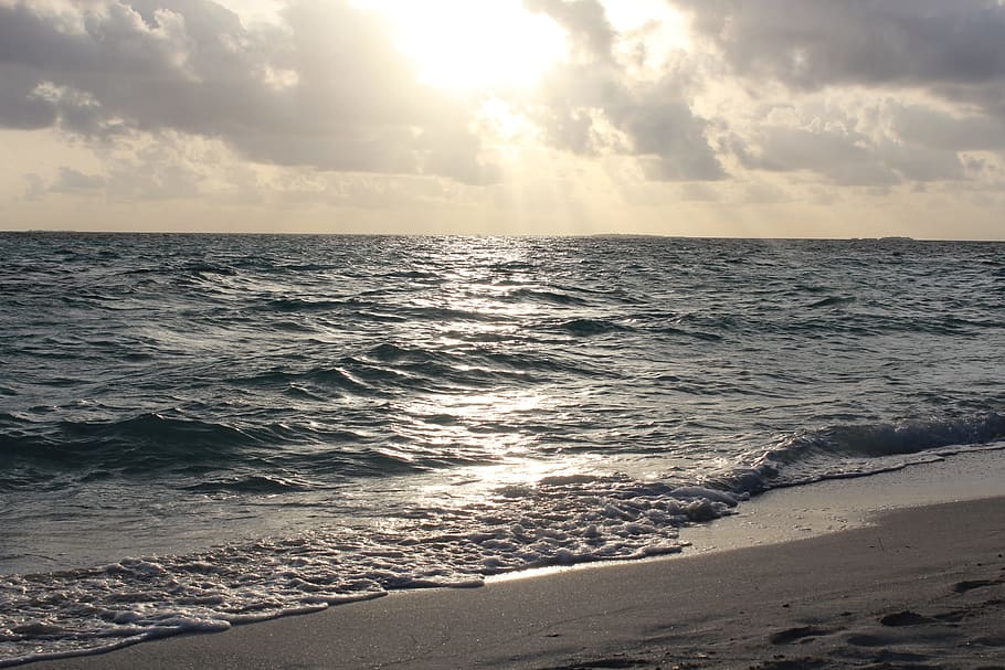 sun, sunset, abendstimmung, sky, dusk, mood, sea, water, scenics - nature HD wallpaper
