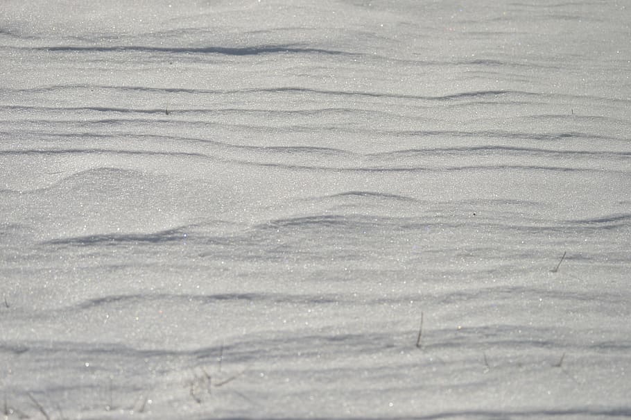 gray sand, snow, texture, lines, winter, white, design, pattern, HD wallpaper