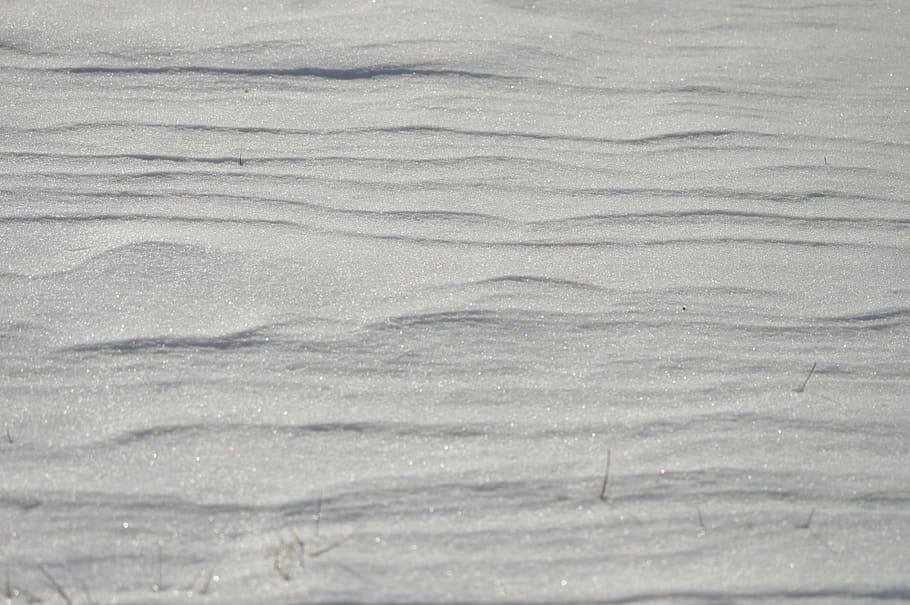 gray sand, snow, texture, lines, winter, white, design, pattern HD wallpaper