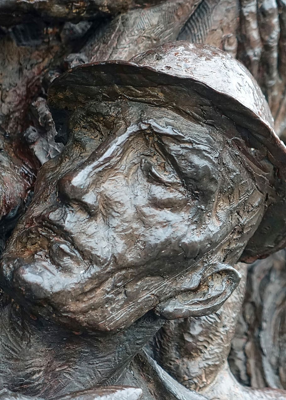 Face, Sculpture, Relief, Expression, artistic, carving, bronze HD wallpaper