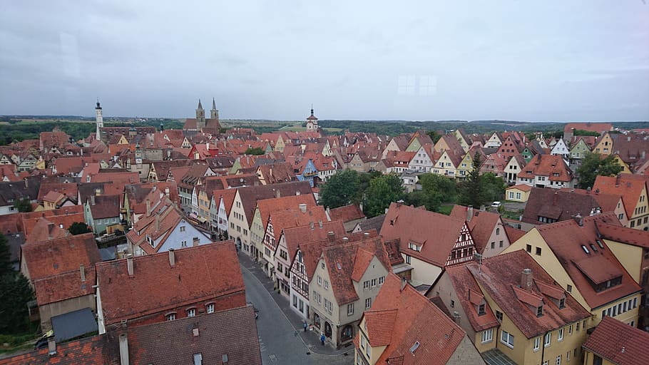 rothenburg tauber, old town, architecture, places of interest, HD wallpaper