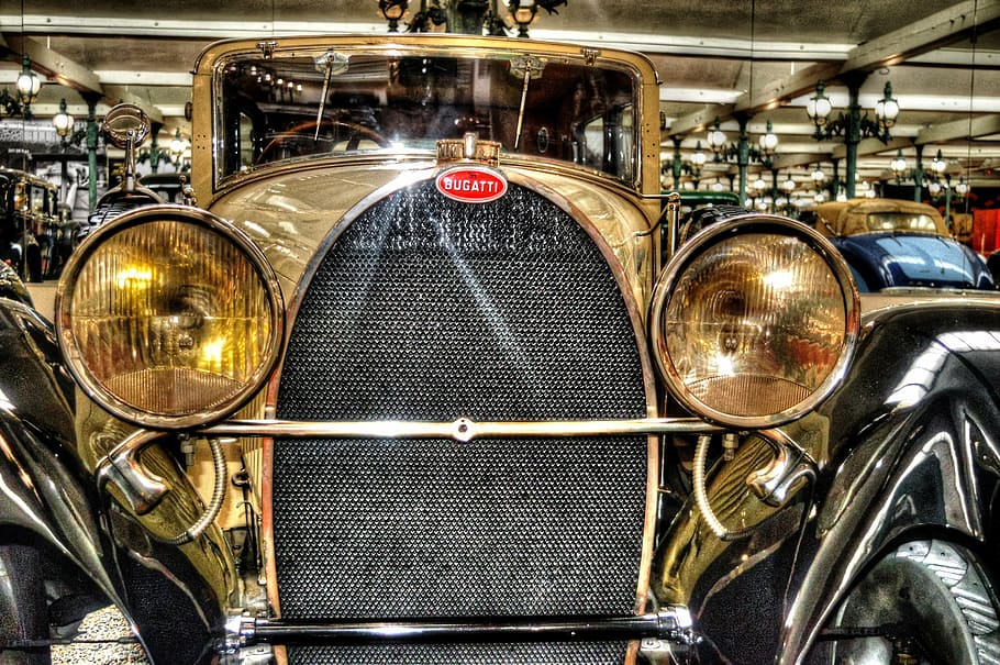 mulhouse, bugatti, oldtimer, mode of transportation, metal HD wallpaper