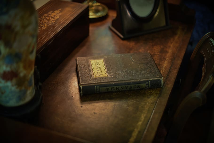 brown labeled book on brown wooden surface, ancient, antique HD wallpaper