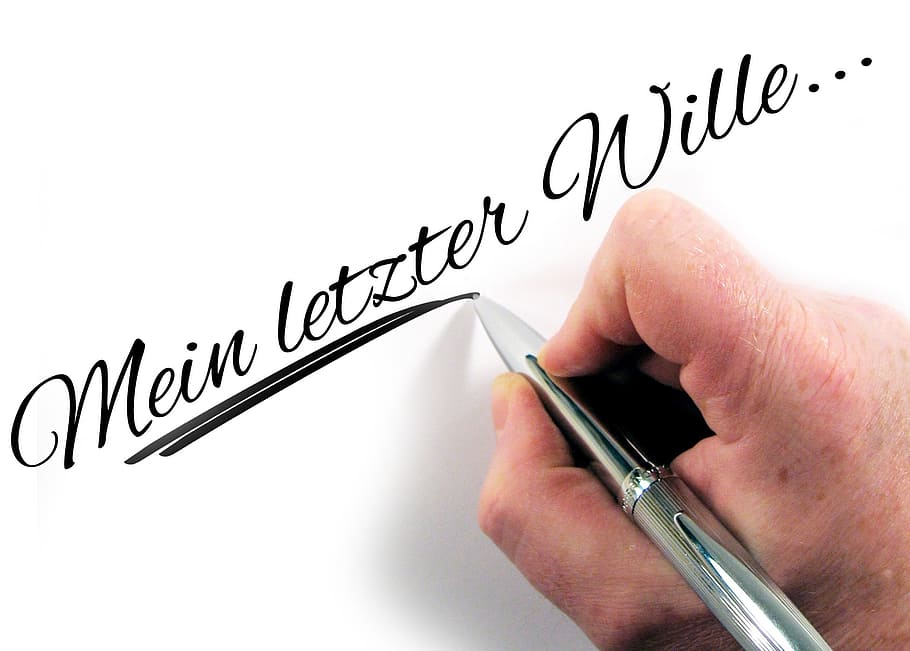 mein letter wille handwritten text, testament, leave, pen, paper HD wallpaper