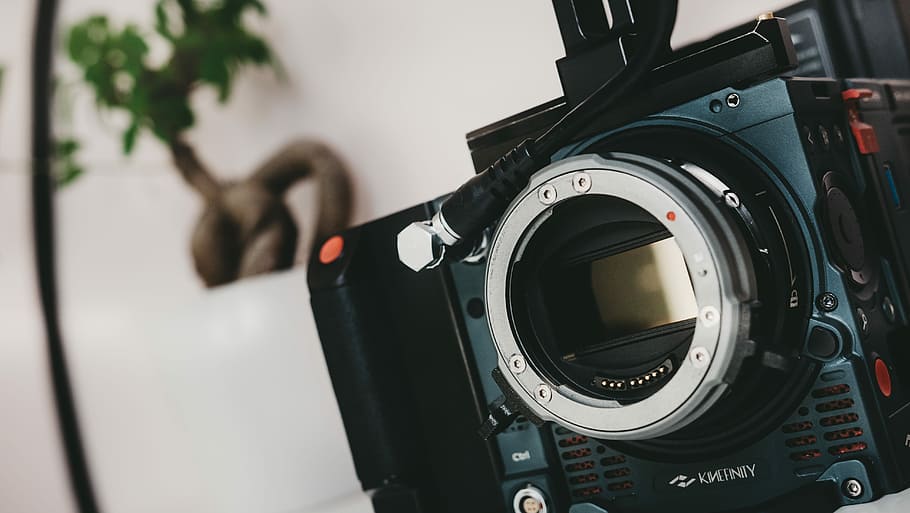 black SLR camera in shallow focus, black SLR camera, gear, camera body HD wallpaper