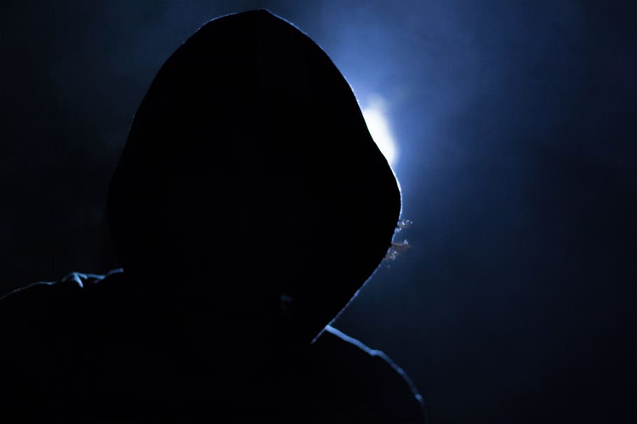 person wearing hoodie, hacker, kopûšon, light, guy, the offender HD wallpaper
