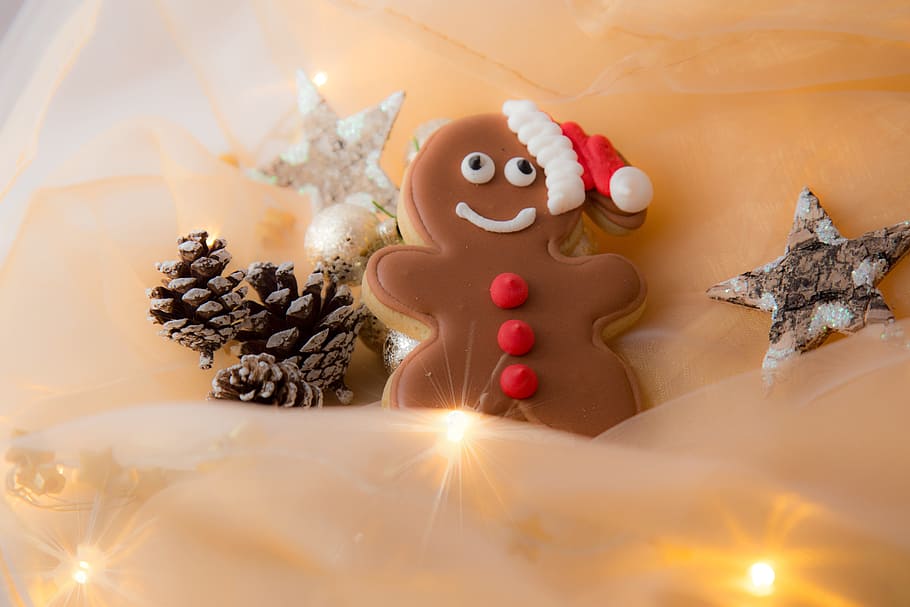 HD wallpaper Gingerbread holiday tree cookies Christmas man sweets  New year  Wallpaper Flare