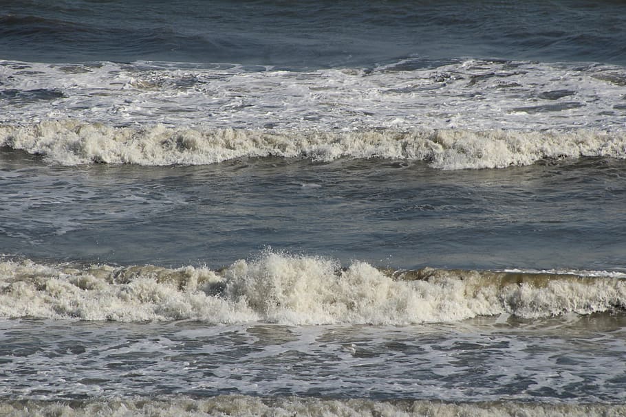 atlantic, surf, beach, coast, shore, sea, water, wave, motion HD wallpaper