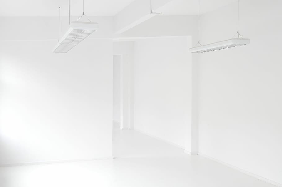 white concrete wall, white room, building, architecture, decor HD wallpaper