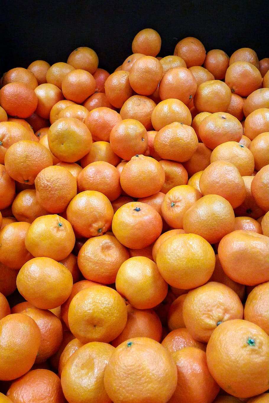 oranges, close, fruit, nature, black background, vitamins, food HD wallpaper