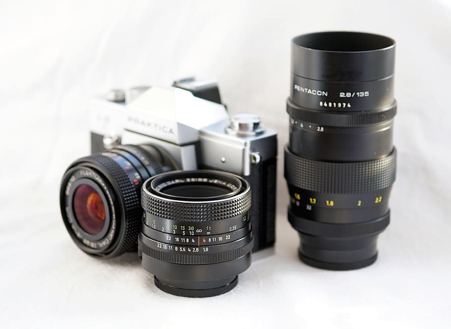 Digital Camera, Photograph, Old, nostalgia, zoom lens, vintage HD wallpaper