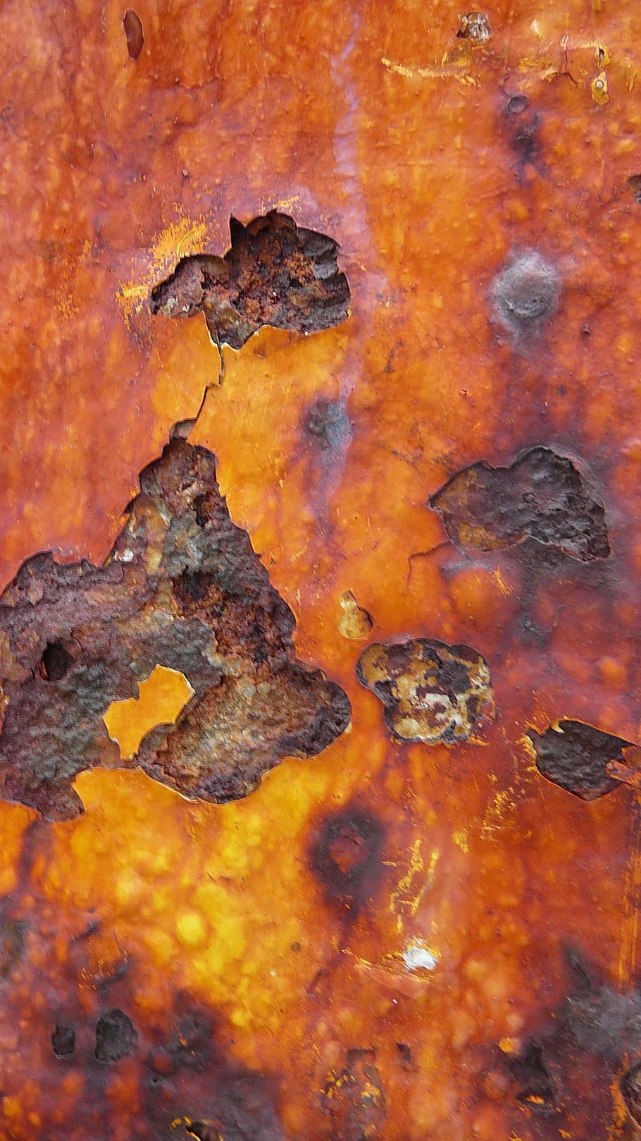Iron, Metal, Wall, Brown, Old, rusty, grunge, surface, weathered, HD wallpaper