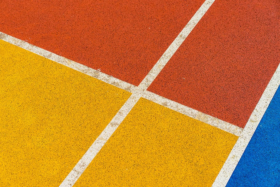 yellow and orange flooring, closeup photo of multicolored floor, HD wallpaper