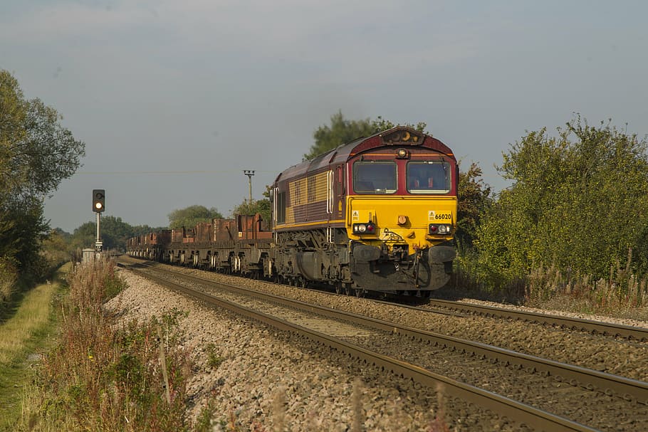 train, freight, loco, freight train, cargo, transport, rail HD wallpaper