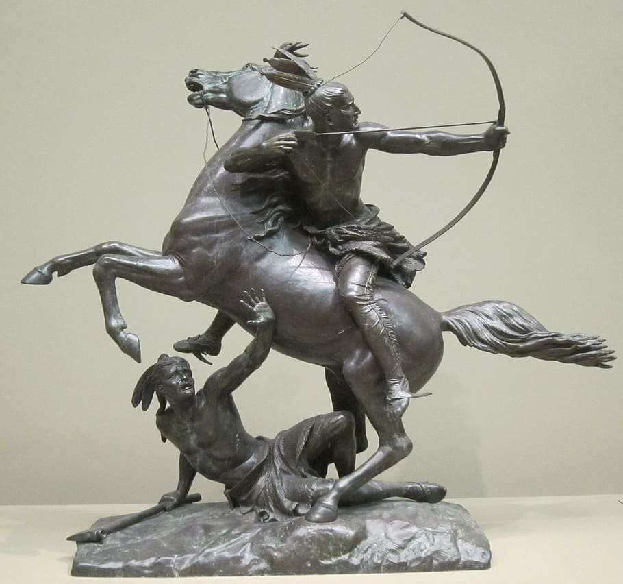last, arrow, randolph, rogers, museum, statue, sculpture, horse HD wallpaper