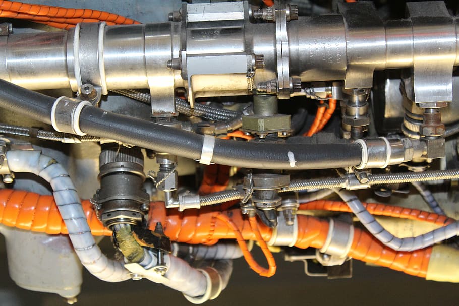 aircraft, engine, aviation, machinery, metal, close-up, technology HD wallpaper