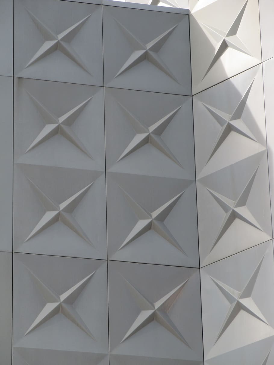 facade, architecture, modern, exterior, geometric, design, repetitive HD wallpaper