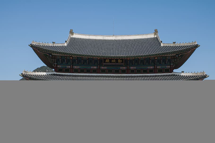seoul, gyeongbok palace, korea, forbidden city, republic of korea, HD wallpaper