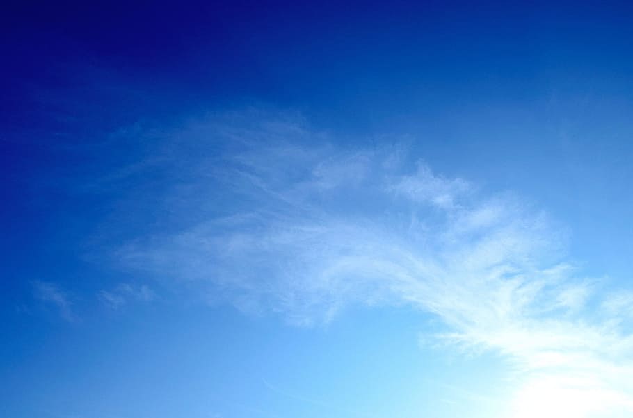 white smoke near blue surface, clouds, sky, background, backgrounds