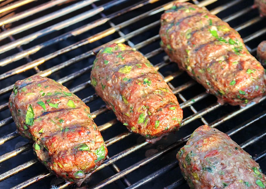 Lamb, Minced Meat, Barbecue, barbecue grill, grilled, heat - temperature HD wallpaper