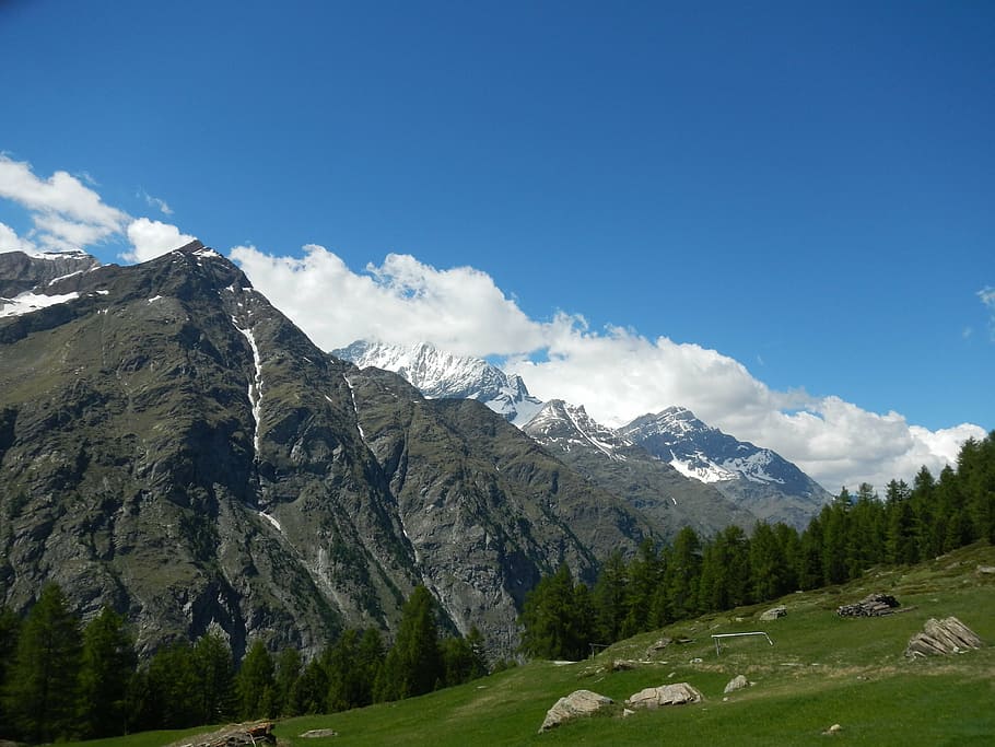 mountain, switzerland, superb view, landscape, apls, sky, environment HD wallpaper