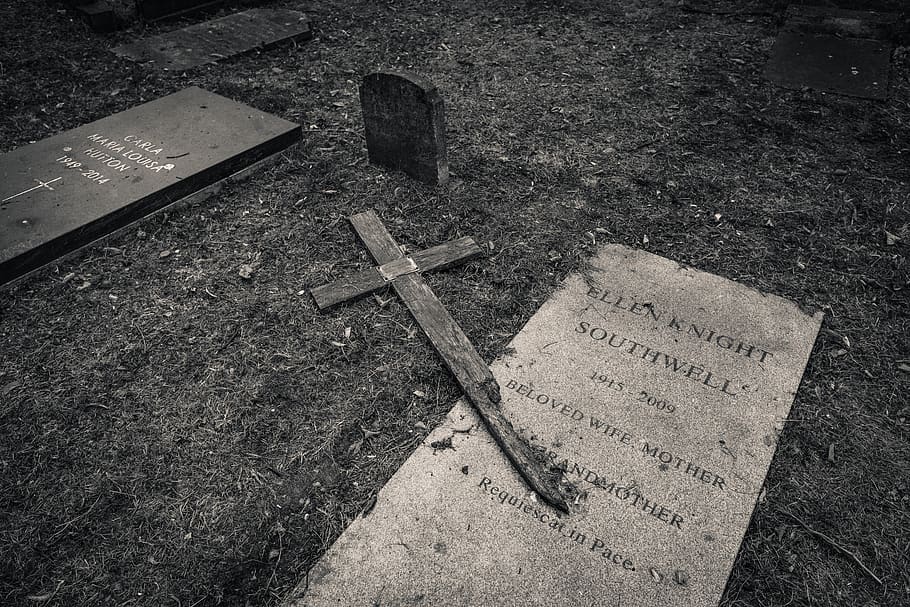 grave, cross, cemetery, tombstone, religion, death, weird, memorial