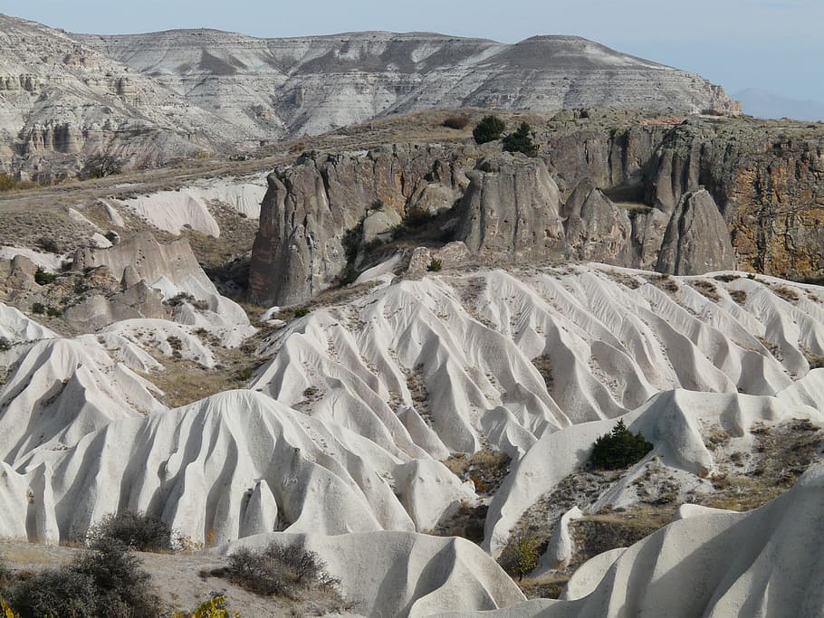 Cappadocia, Landscape, Basalt, Erosion, nature, rock, mountains HD wallpaper