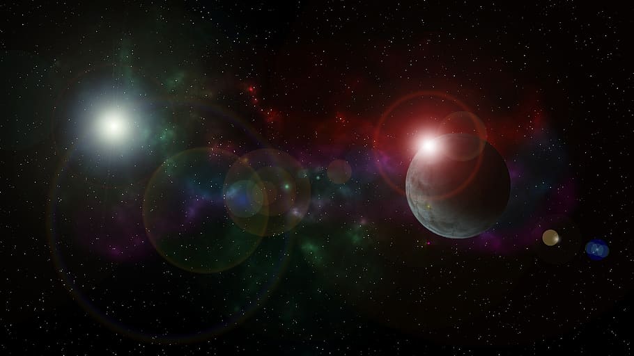 space, planet, sun, astronomy, star - space, night, sky, nature HD wallpaper