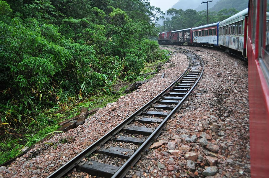 train, estrada de ferro, rails, rail transportation, track HD wallpaper
