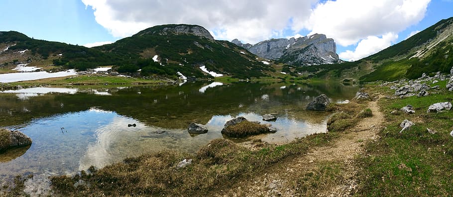 nature, landscape, mountain, waters, panorama, scenics - nature HD wallpaper