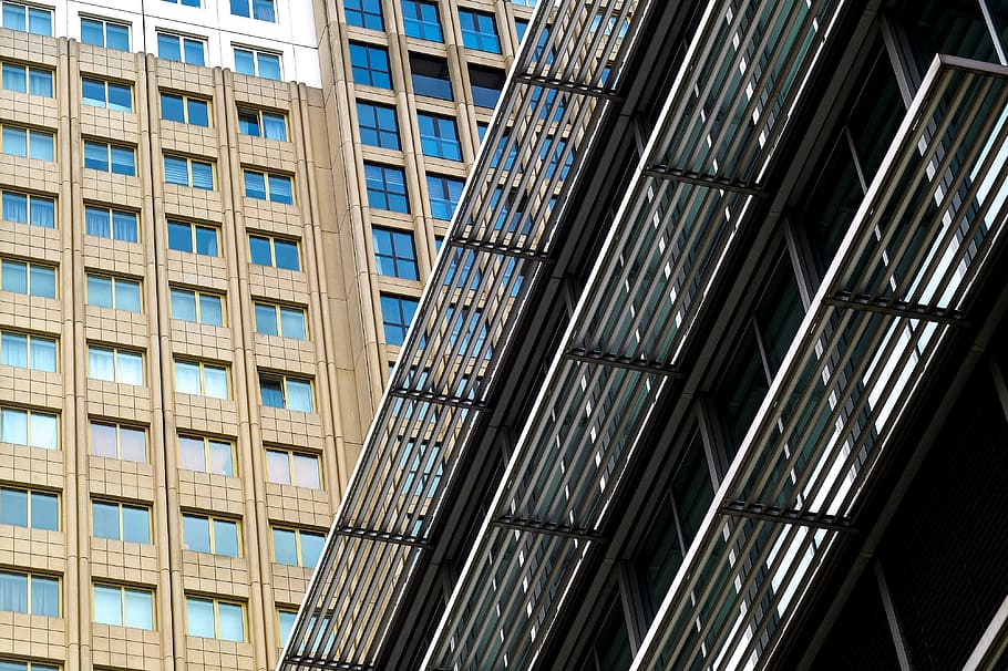 building, tower, reflection, architecture, modern, office, rotterdam HD wallpaper