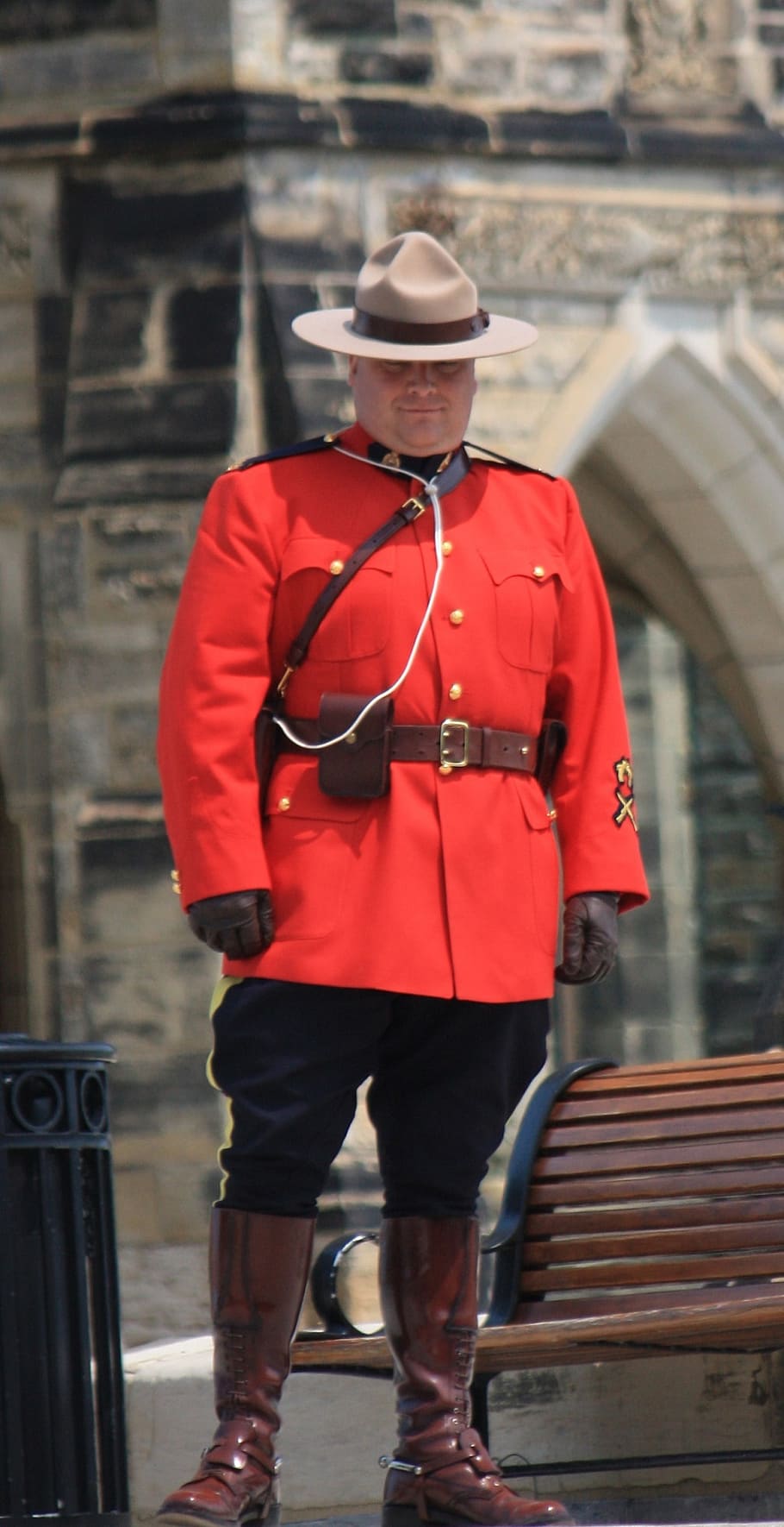mountie, officer, royal canadian mounted police, guard, uniform, HD wallpaper