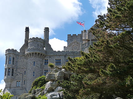 england, cornwall, mount, st michael, castle, fortress, historically HD wallpaper