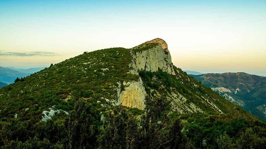 mountain, bedoga, pyrenees, cordillera, view, lleida, sky, scenics - nature, HD wallpaper