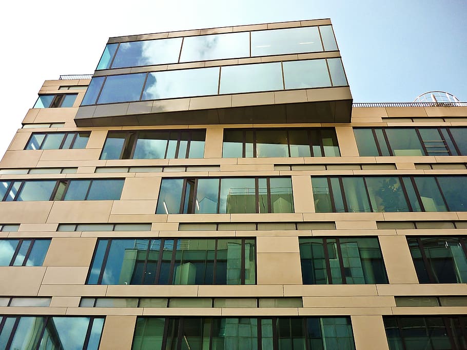 architecture, modern, building, skyscraper, facade, glass, office building HD wallpaper
