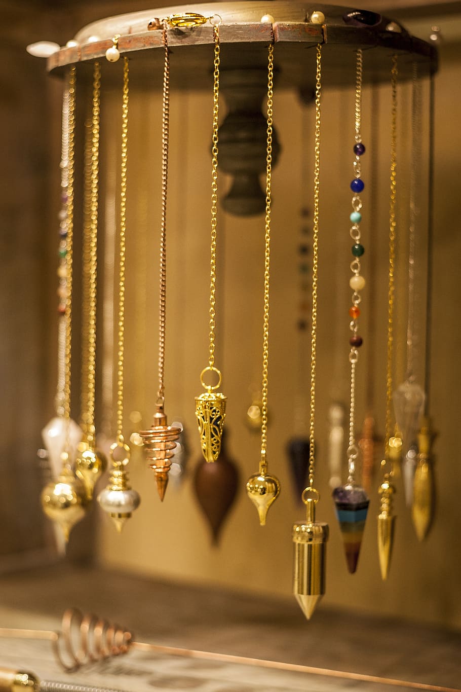 pendule, stones, pendulous, hanging, no people, indoors, close-up HD wallpaper