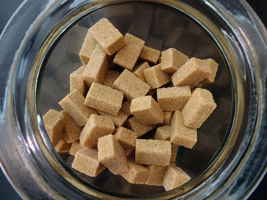 sugar, brown sugar, sugar cubes, food and drink, indoors, container HD wallpaper
