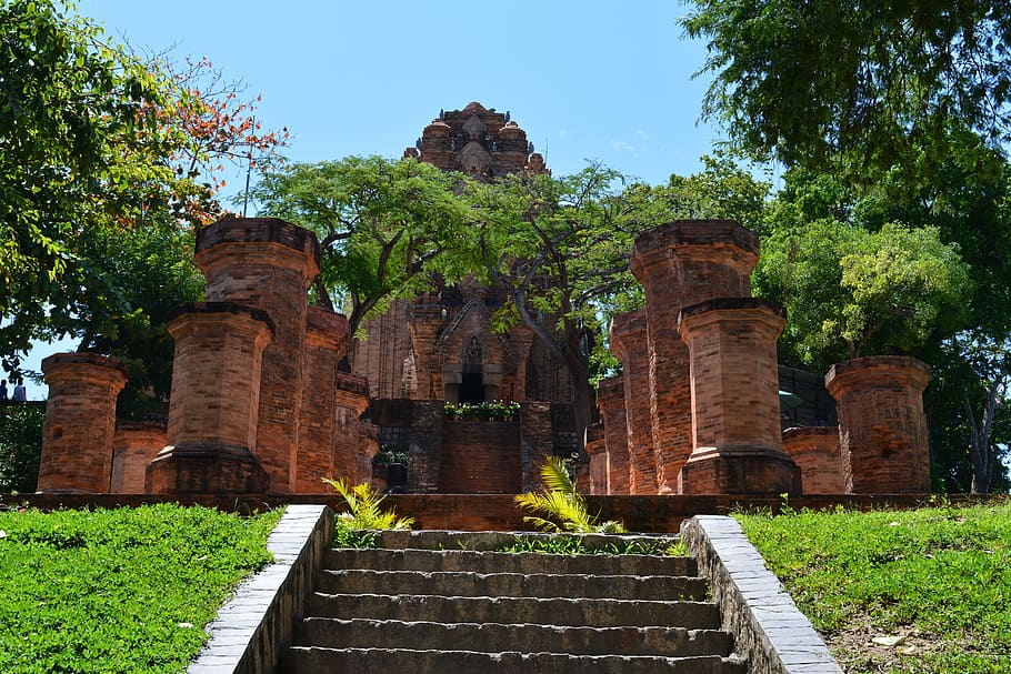Cham, Po Nagar, Temple, Ancient, Vietnam, tower, religion, landmark, HD wallpaper