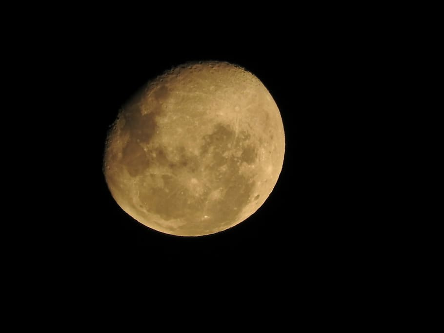 Moon, Night, Astronomy, Moonlight, mysterious, full moon, moon surface HD wallpaper