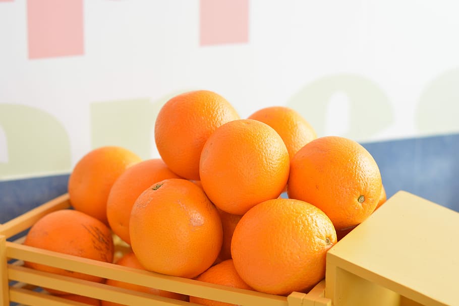 Oranges, Fruit, Vitamins, Pineapple, orange color, healthy eating HD wallpaper