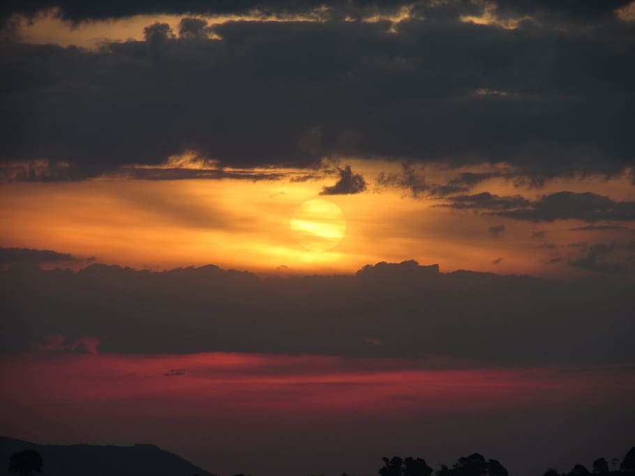 Sol, Sunset, Sunrise, Dawn, sky, eventide, landscapes, dramatic sky HD wallpaper