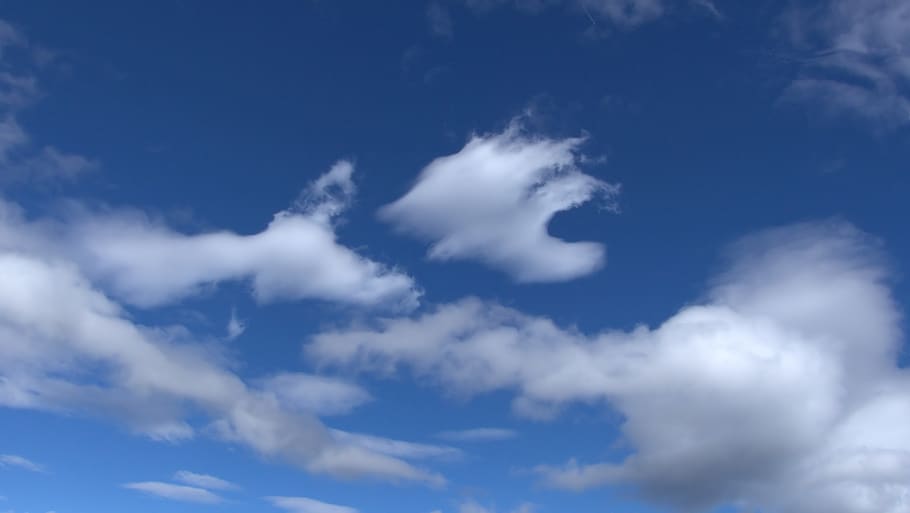 clouds, image, nature, sky, artwork, cloud - sky, blue, cloudscape HD wallpaper