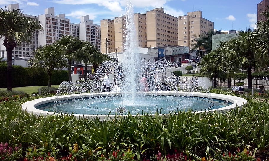 source, fountain, water, building exterior, architecture, built structure HD wallpaper