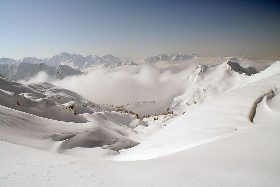 Winter, Wintry, Mountains, Snow, Alpine, white, snowy, winter magic HD wallpaper